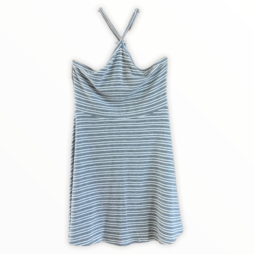 Everly Striped Halter Dress Size Large